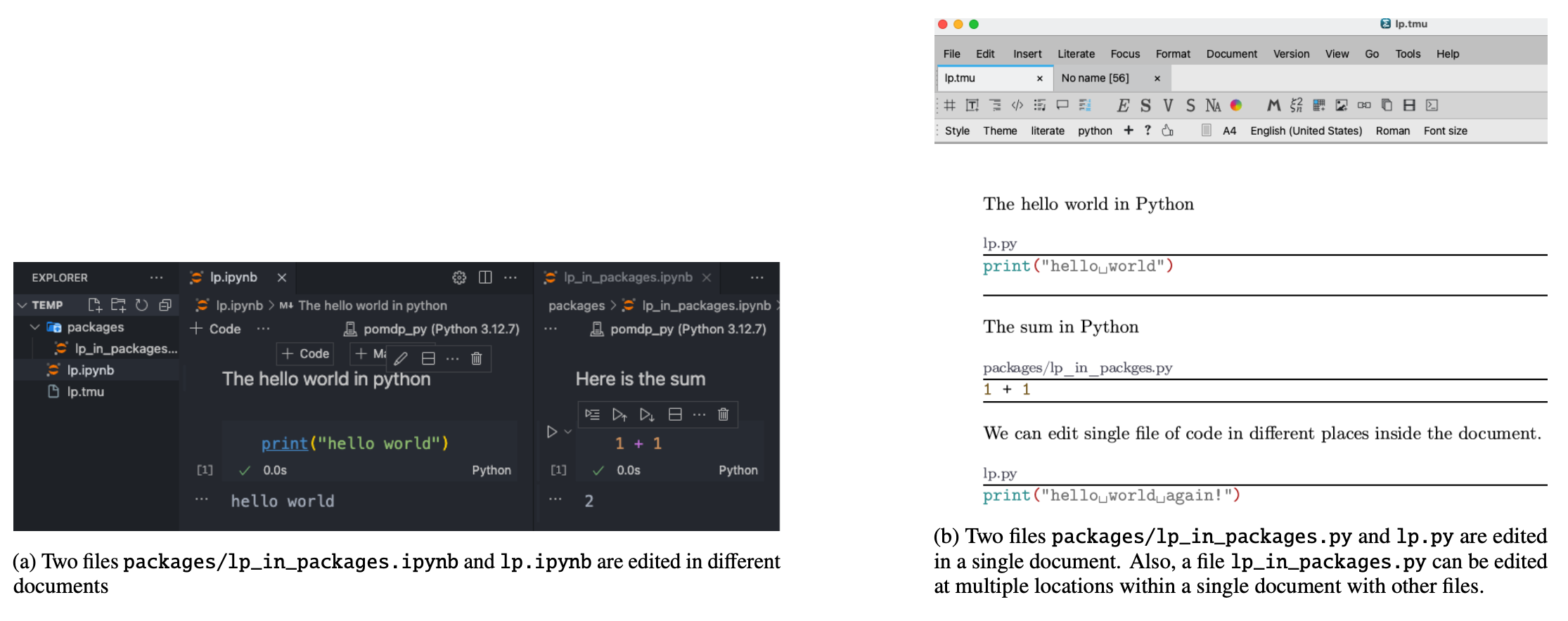Сравнение грамотного программирования с Mogan и Jupyter Notebook.  